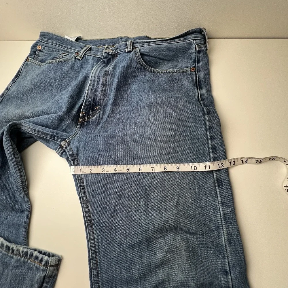 Levi's 505 Jeans Men's 36x32 Straight Leg Blue Denim Regular